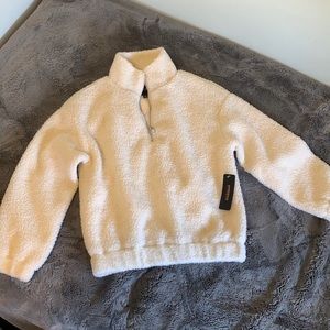 White cropped jacket